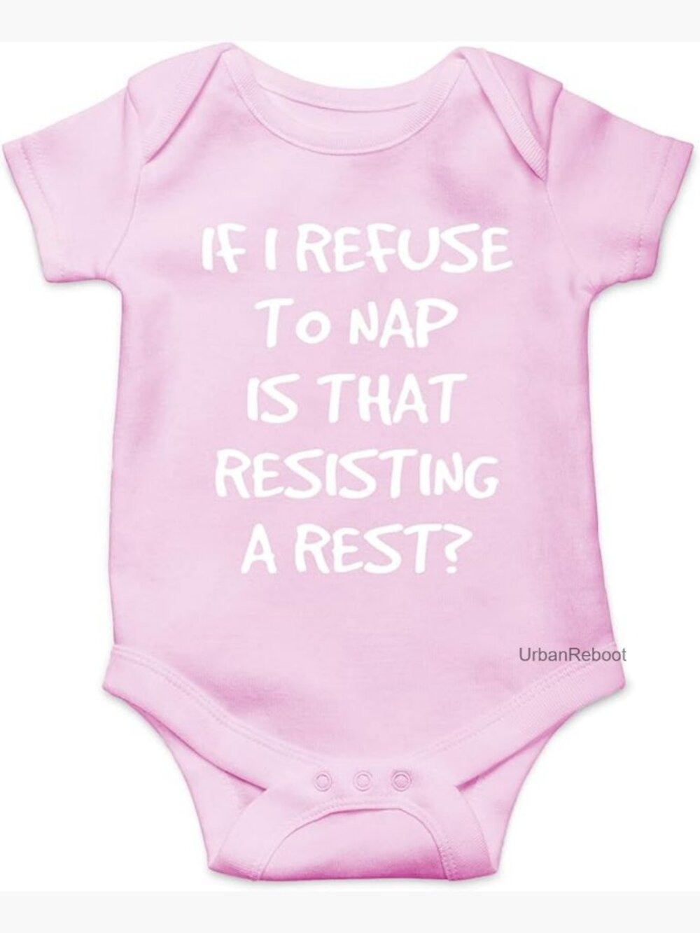 Baby Bodysuit If I Refuse To Nap Onesie Short Sleeve Cotton Infant Romper